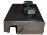 angle type rail clamps